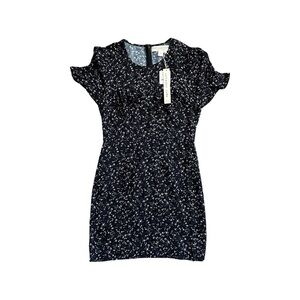 Free People Floral Ruffle Sleeve Dress